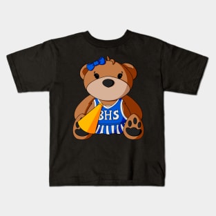 Head Cheerleader Teddy Bear Kids T-Shirt